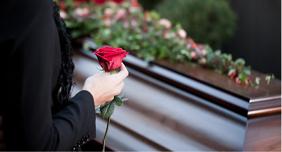 holding a single red rose